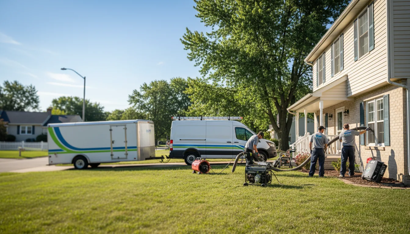 Flooded Basement Restoration And Cleanup With Repair in Roselle, IL near me
